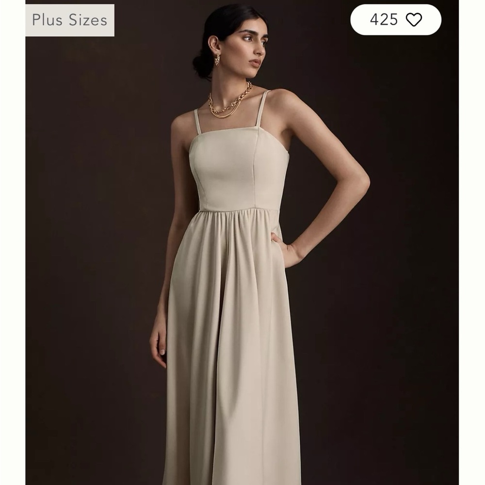 Anthropologie bridesmaid dress NWT Champagne